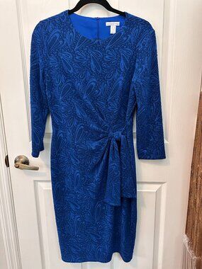 London Times Wrap Dress-EUC